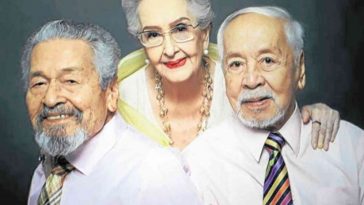 Veteran actors (L-R) Eddie Garcia, Gloria Romera, and Tony Mabesa deliver award-winning performances in Rainbow’s Sunset, a family drama about an octogenarian who comes out to his family late in life.