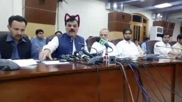 Pakistan Minister Accidentally Used Cat Filter On Facebook Live