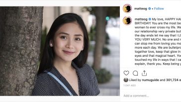 Matteo Guidicelli pens sweet birthday message for Sarah Geronimo