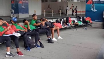 Timor Leste Team waiting for official transport photo via Asean Football News