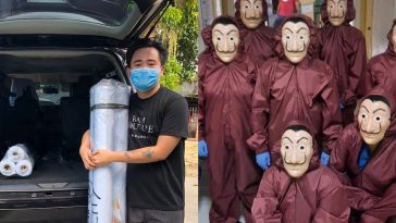 Iloilo City based Fashion Designer Ram Silva created Money Heist Inspired PPE