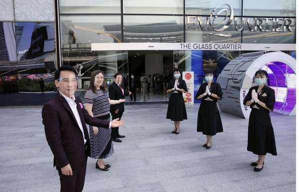 The Mall Group Executives and Staffs welcoming clients at the EmQuartier
