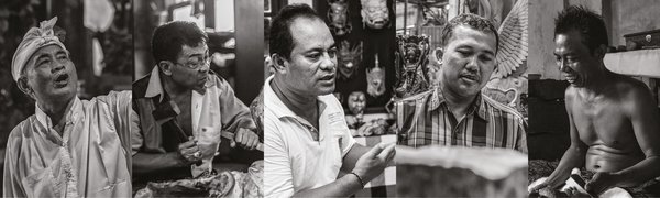 (left to right) I Made Ada, I Wayan Mudana, I Wayan Muka, I Nyoman Edi Suardana, I Wayan Suwija. (left to right) I Made Ada, I Wayan Mudana, I Wayan Muka, I Nyoman Edi Suardana, I Wayan Suwija.
