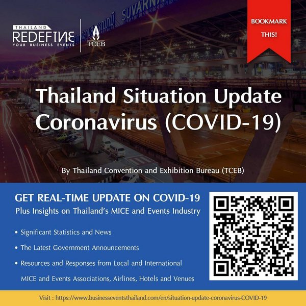 TCEB launches ‘new normal’ news portal and online COVID-19 resource centre for MICE industry TCEB launches ‘new normal’ news portal and online COVID-19 resource centre for MICE industry