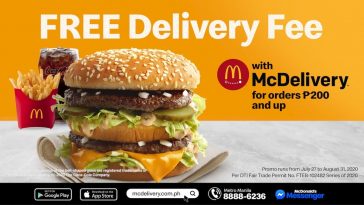 McDonald’s Free Delivery Fee
