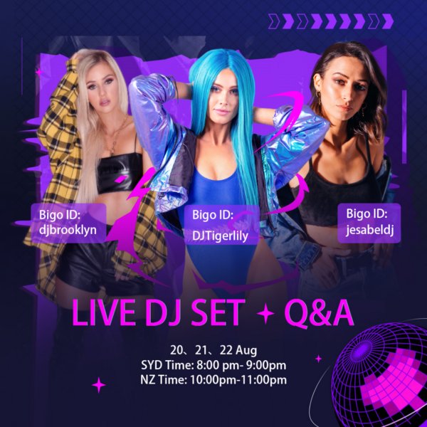 Party at Home with DJ Tigerlily, Jesabel and Brooklyn on Bigo Live Party at Home with DJ Tigerlily, Jesabel and Brooklyn on Bigo Live