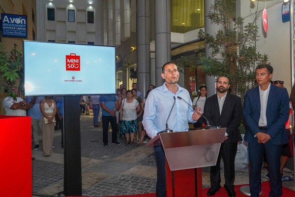 The Prime Minister of Malta, Dr Robert Abela giving his speech at the opening The Prime Minister of Malta, Dr Robert Abela giving his speech at the opening