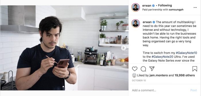 Erwan Heussaff for SAMSUNG Galaxy Note20