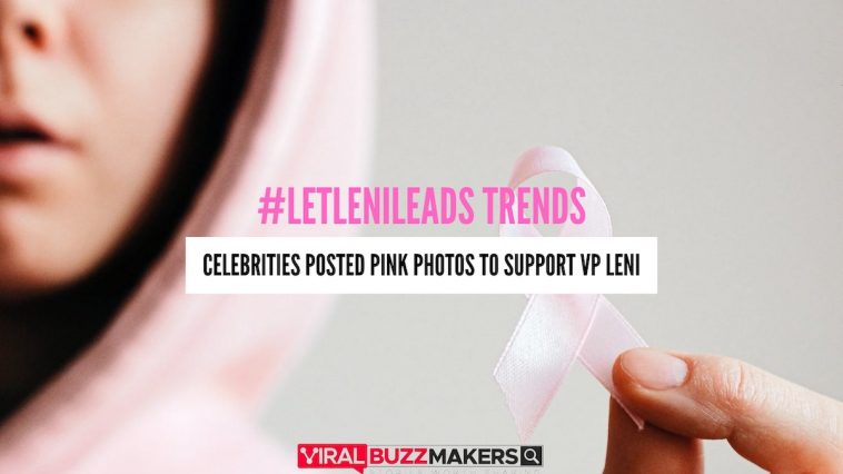Celebrities and Brand’s Social Media Pages turn pink to show support for VP Leni