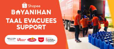 Shopee, Shopee Xpress partner with brands and charities to aid Taal evacuees