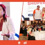 Department of Trade and Industry Region XI Division Chief, Small and Medium Enterprise Division Marie Ann J. How, Shopee Philippines VisMin Seller Acquisition Head Dane Mangoba, SY Glow Cosmetics shop owner Lou Putian, and Cacao Culture shop owner Sheila Lao at the Shopee University Roadshow in Davao City