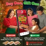Through Jollibee’s Buy One, Gift One delivery promo, customers can give back and share the ‘Sarap ng Pasko’ to even more Filipinos.