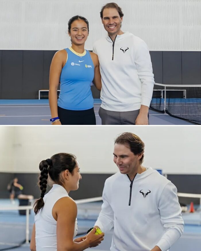 Alexandra Eala with Rafael Nadal