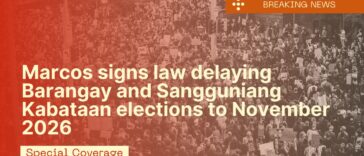 Marcos signs law delaying Barangay and Sangguniang Kabataan elections to November 2026