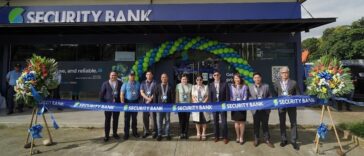 Security Bank opens its 359th branch in Antipolo - Cogeo (L-R): Harold De Leon, FVP and Region 2 Head; Commander Herald Medrano, Antipolo City Police; Bon Mark Dapat, Vice President of Sun Valley Golf and Development, Inc.; Atty. Cedric Capiral, City Legal Officer of Antipolo; Andeng Ynares, City of City Mayor; Edelin Ganir, Records Officer of Malacañang Palace; Leslie Cham, EVP and Branch Banking Group Head; Mai Aguiting, VP and Area Head; Michael Angelo Azurin, Business Manager – OIC of Antipolo-Cogeo Branch; Ronald Austria, SVP and Branch Banking Luzon Distribution Head