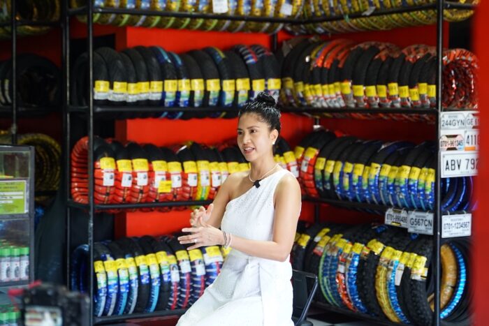 Katherine Anne Karaca, President of Rider’s Pit Stop Philippines Incorporated and one of Security Bank’s MSME clients. The wholesaler and retailer of motorcycle parts and accessories now have 27 branches in Visayas.