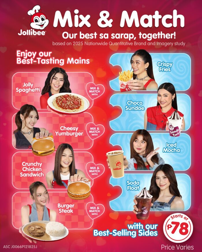 Jollibee Mix & Match Best sa Sarap is back
