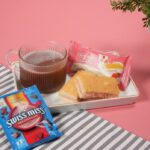 Enjoy a cozy afternoon with Dewberry Yogurt Cake Strawberries ‘n Yogurt with Swiss Miss Milk Chocolate.