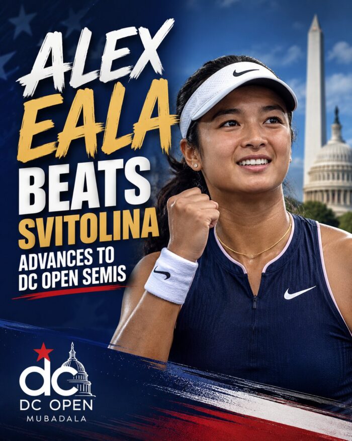 Alex Eala Beats Svitolina, advances to DC Open semis
