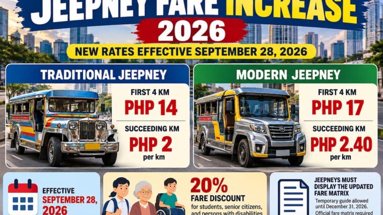 Jeepney Fare Increase 2026